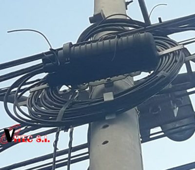 instalación fibra óptica planta externa