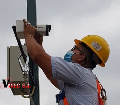 instalación CCTV cámara IP vía radio