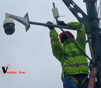 instalación CCTV domo IP vía radio